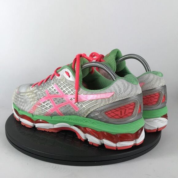 Asics Gel-Nimbus 17 White/Pink Athletic Running Shoes T557N Women’s Size 10.5 - Picture 7 of 12